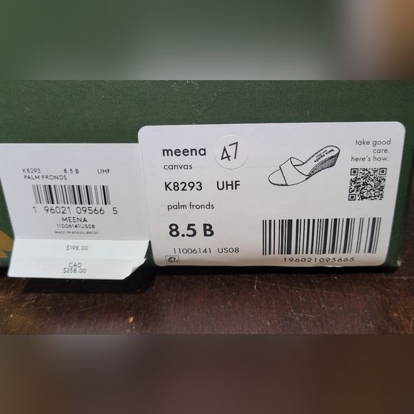 kate spade new york 8.5B Women's Meena palm fronds Wedge Slide Sandals - Picture 6 of 9